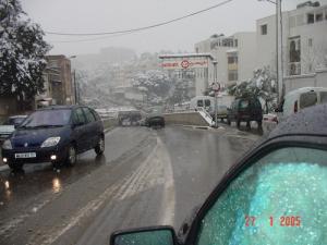 Neige sur la cité de Hydra