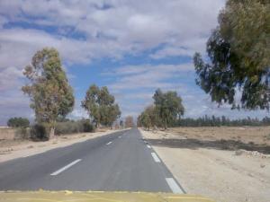 Entrée Sud Est de la ville de Zaafrane