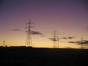 Pylônes électriques à Djelfa