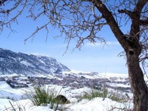 الثلوج على جبال عين روة