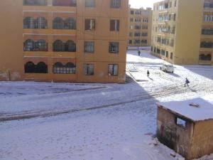La cité du 5 Juillet sous la neige