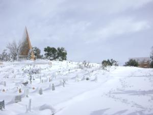Cimetière de Djelfa sous la neige