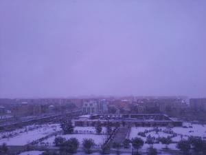 Neige sur la ville de Djelfa