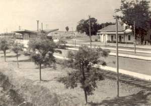 محطة السكة الحديدية لقرية  طابية  في الفترة الإستعمارية