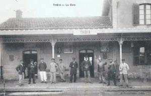 محطة السكة الحيدية لبلدية طابية في الخمسينات