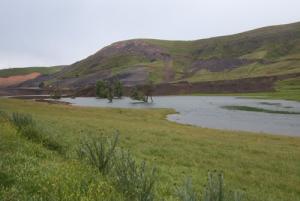 Une retenue d'eau peu profonde aux Environs de Sétif