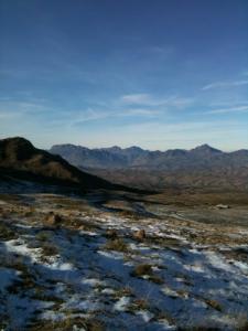 Vue sur les Montagnes Kherrata depuis Megres
