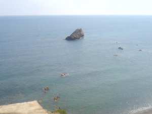 منظر من شاطئ  البلج  في فصل الصيف