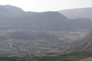 Vue de'ensemble sur la commune de  Bougaa