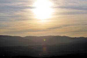 Coucher de Soleil sur les montagnes de Sétif