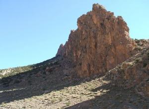 Les montagnes rocheuses sur la périphérie de Sétif