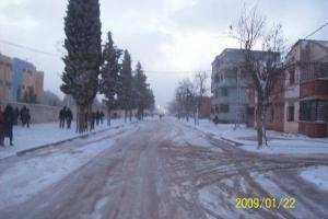 شوارع مدينة سوقر تحت الثلوج