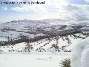 La périphérie de Amoucha sous la Neige