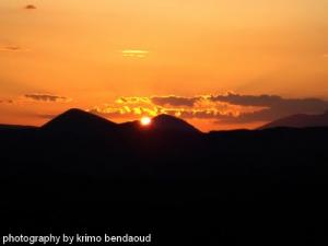 Coucher de Soleil sur les Montagnes de Amoucha
