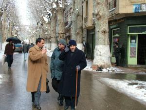 وسط مدينة مليانة تحت الثلوج 1