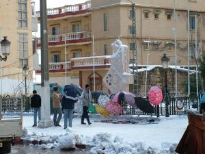 وسط مدينة مليانة تحت الثلوج 4