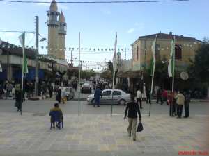 منظر من وسط مدينة بسباس انطلاقا من الحديقة العمومية