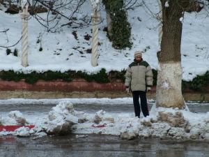 وسط مدينة مليانة تحت الثلوج 3