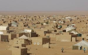 A general view of Sahrawi Dakhla's refugee camp, near