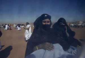 Sahrawi women attend a demonstration as part of the
