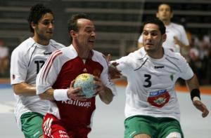 Riad (L) and Omar (R) Chehbour of Algeria challenge