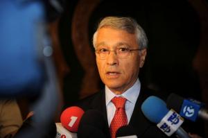 Algeria's energy minister and OPEC president, Chakib Khelil, speaks