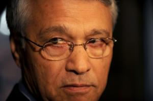 Algeria's energy minister and OPEC president, Chakib Khelil, looks