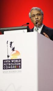 Algeria's Minister of Energy and Mines Chakib Khelil speaks