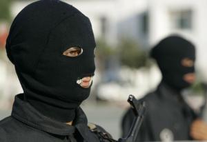 A newly graduated policeman takes part in a ceremony