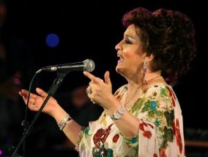 Algerian Singer Warda performs during the a concert on