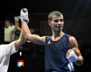 Algeria's Abdelkader Chadi is declared winner after defeating Thailand's