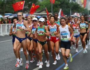 BEIJING - AUGUST 17:  (L-R) Paula Radcliffe of