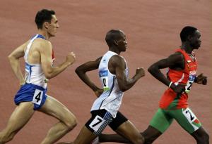 (L-R) Nadjim Manseur of Algeria, Lachlan Renshaw of Australia