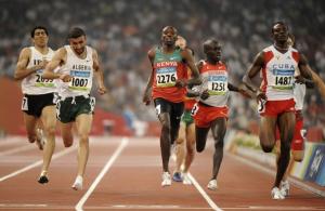 (From L) Iran's Sajad Moradi, Algeria's Nabil Madi, Kenya's