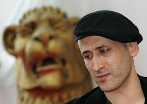 Algeria's director Tariq Teguia poses before the screening of