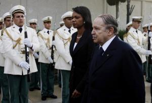 Algeria's President Abdelaziz Bouteflika and U.S. Secretary of State