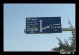 La route vers la frontière Marocaine