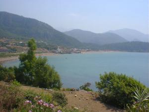 Vue générale sur la plage  Les Aftis