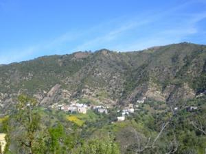 منظر من الجبال المحيطة بقرية  الكريمة