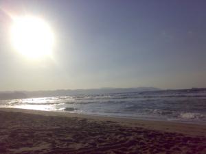 Plage Jeanne d'Arc au coucher du Soleil