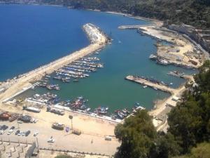 Vue aérienne du port de Skikda