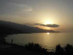 Coucher de soleil sur la Baie Ouest de Chetaibi