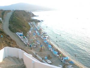 منظر من شاطئ  نيو بيتش  بولاية وهران