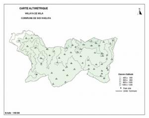 خريطة بلدية سيدي خليفة