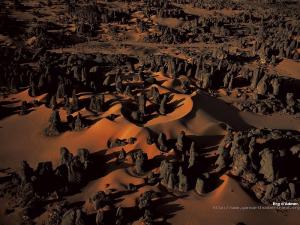 صورة علوية للحضيرة الوطنية بجبال الطاسلي