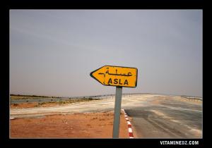 مدخل بلدية  العسلة  على الطريق المؤدي إلى ولاية بشار