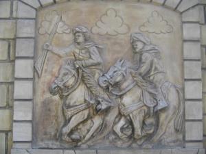 Cavaliers (bas relief)