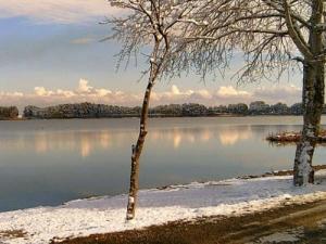 LE LAC SIDI MOHAMED BEN ALI SOUS LA NEIGE