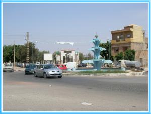 Jet d'Eau dans un carrefour à Sidi Belabbes