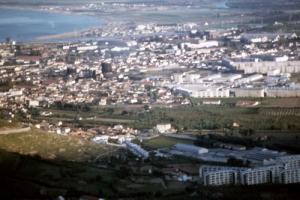 Vue sur la cité de Annaba depuis l'Hôtel Seybousse (1965)